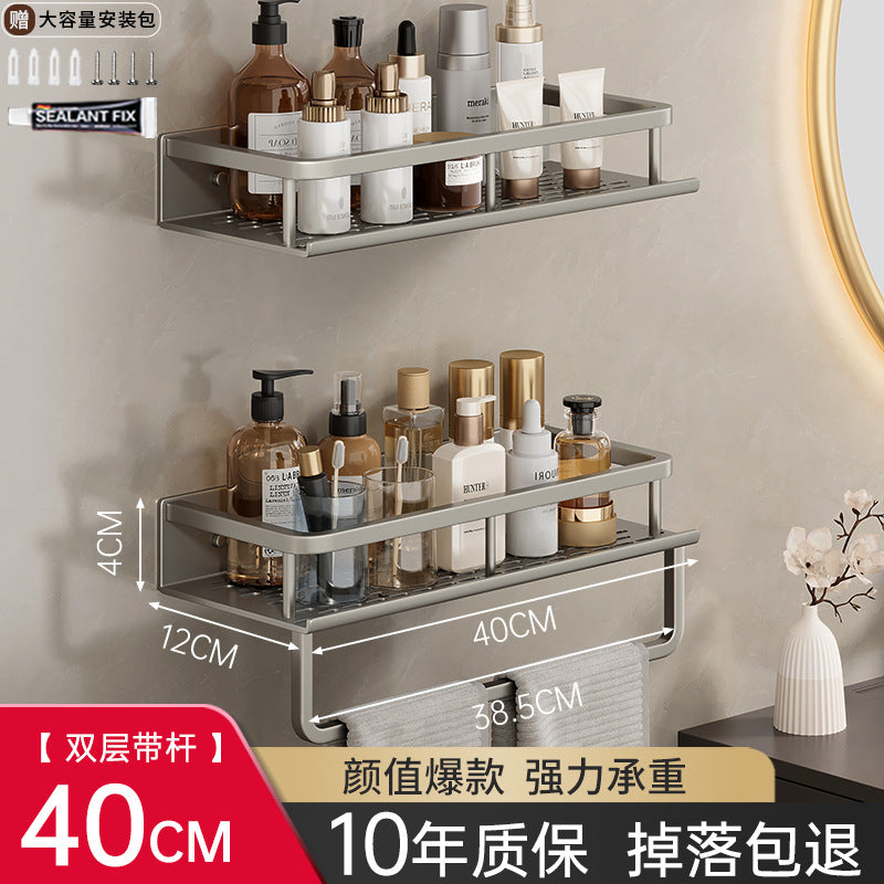 No punching toilet rack bathroom toilet hand wash bath washstand wall mounted wall storage rack