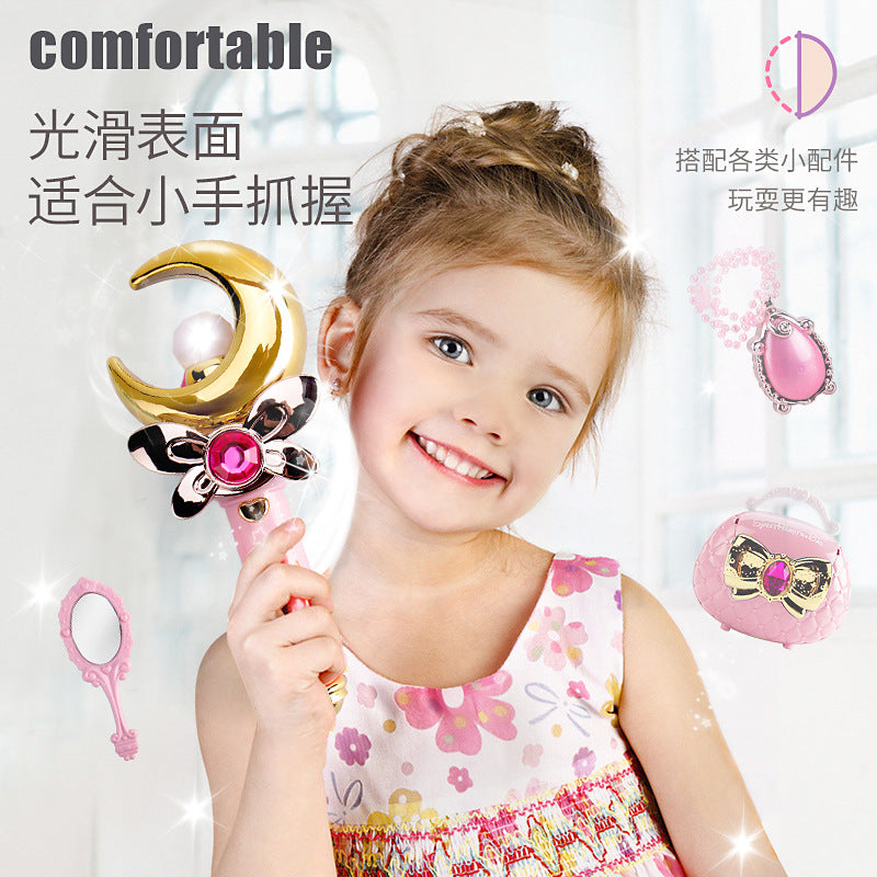 Kids' light-up fairy wand magic stick - colorful glowing musical toy set for girls, princess gift, wholesale