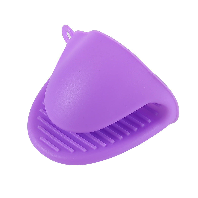 Heat-resistant oven mitts, kitchen utensil tongs, silicone non-slip baking oven microwave plate grippers, 27g