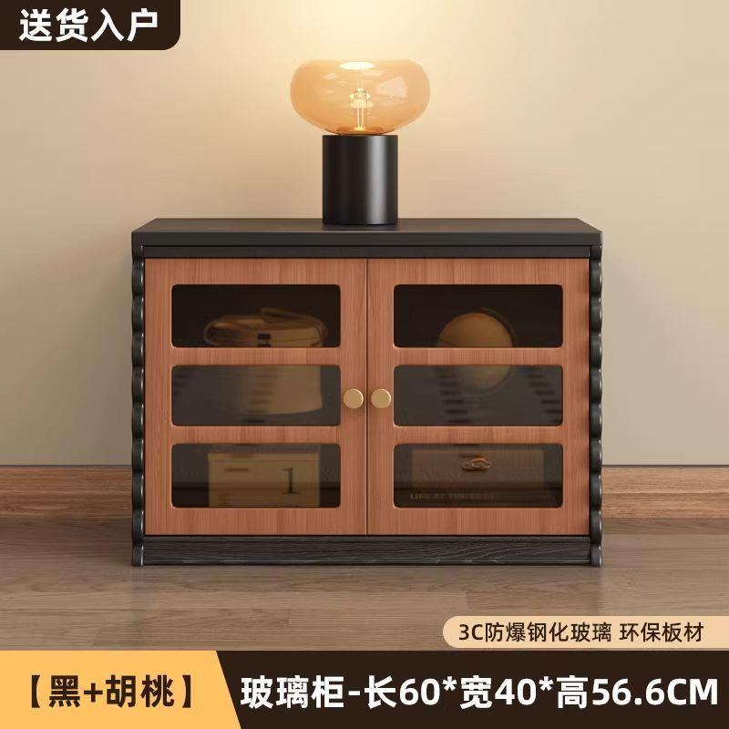 French retro tv cabinet living room wall storage cabinet medieval style floor cabinet accessible luxury checkerboard cabinet storage cabinet