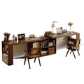 Corner desk bookshelf bookcase all-in-one table bedroom home extendable vanity corner computer desk office desk