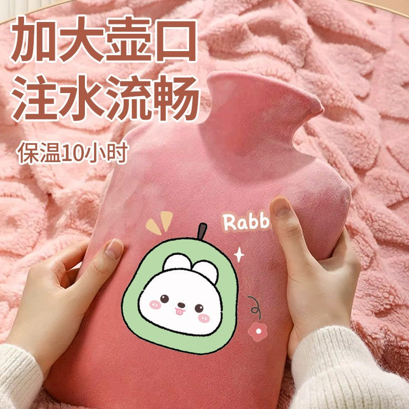 Hot water bottle, hot water, warm water, water filling, warm belly, belly application, thickened explosion-proof hot compress, bed special water filling silicone