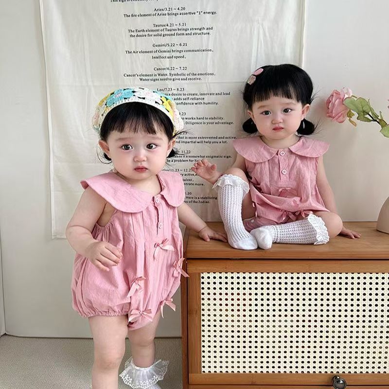 Summer clothes sweetelegant baby onesie baby bag butt clothes female princess newborn thin triangle hoodie trendy