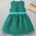 Original overstock: mamapapas - premium british brand - baby & toddler dress, princess style, summer bow detail, green