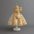 wholesale of ready-to-ship children's formal dresses, chiffon princess dresses with matching bags, girls' dresses