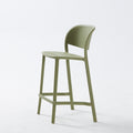 Scandinavian modern casual backrest high chair bar chair stackable outdoor cafe table stool bar chair island chair