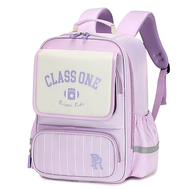 Rui brand schoolbag for boys and primary school students in the first grade, large-capacity anti-splashing water spine protection to reduce the burden on children and boys backpack wholesale