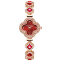 Live hot selling best sellingfashion four-leaf clover bracelet quartz watch emerald women's watch women's watch manufacturer wholesale