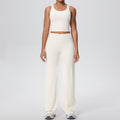 Naked feeling sports beautiful back yoga suit suit high waist silm hip straight-leg pants outdoor running quick-drying fitness suit