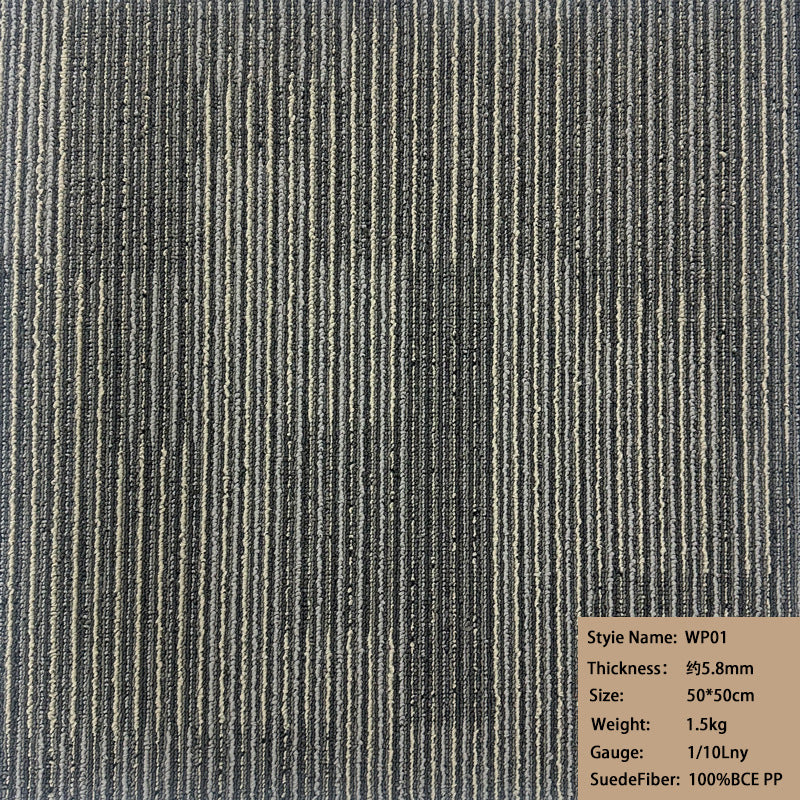 Wangpu factory direct sales carpet office commercial polypropylene environmental-friendlyplaid patchwork carpet sound insulation floor mat carpet