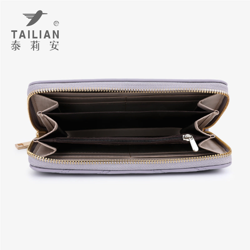 2024 Telian new fashion  clutch bag wholesale, large capacity embroidery thread women's wallet