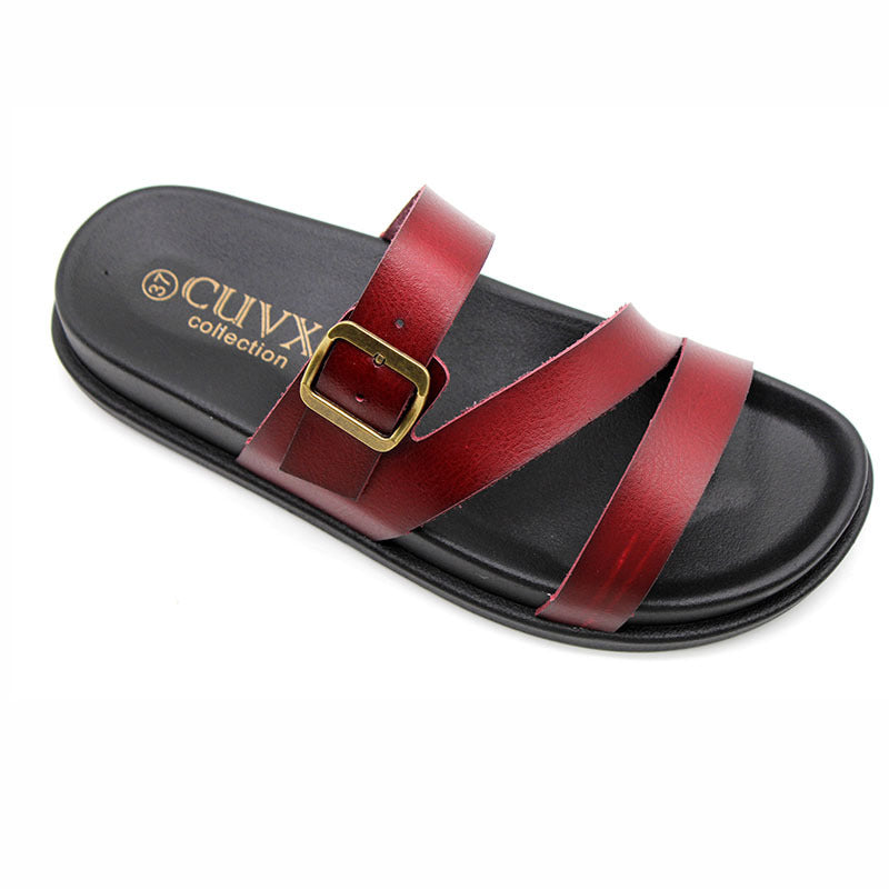 Wholesale Shoes时尚女式夏季厚底拖鞋时尚搭扣沙滩鞋拖鞋工艺鞋