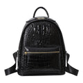 Large capacity women's bag 2025 new korean retro crocodile pattern commuter backpack women's travel laptop backpack