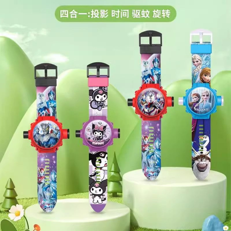 Kids' toy zero mosquito repellent bracelet ultraman kindergarten kuromi boy girl electronic projection watch