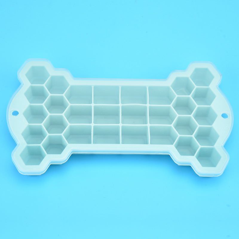 30 grid food grade silicone ice grid with cover large capacity homemade honeycomb silicone ice box mold creative bone ice grid