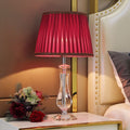 Modern fashion crystal table lamp bedroom bedside lighting living room light luxury warm romantic wedding american style dimmable remote control