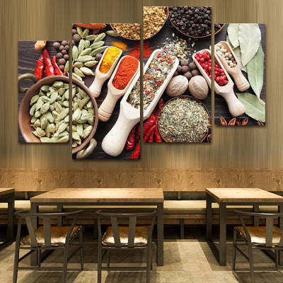 Hotel decorative painting hot pot restaurant box hanging painting creative restaurant barbecue shop seasoning wall background mural