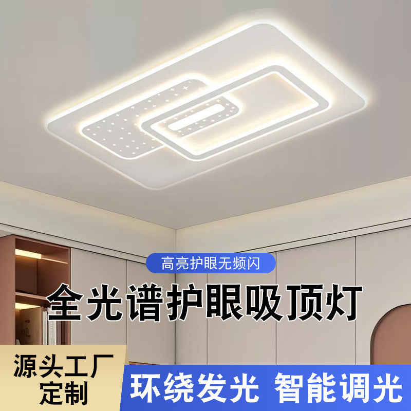 Guangdong manufacturers wholesale led ceiling lamp wrought iron ultra-thin eye protection living room bedroom study lighting combination lamp