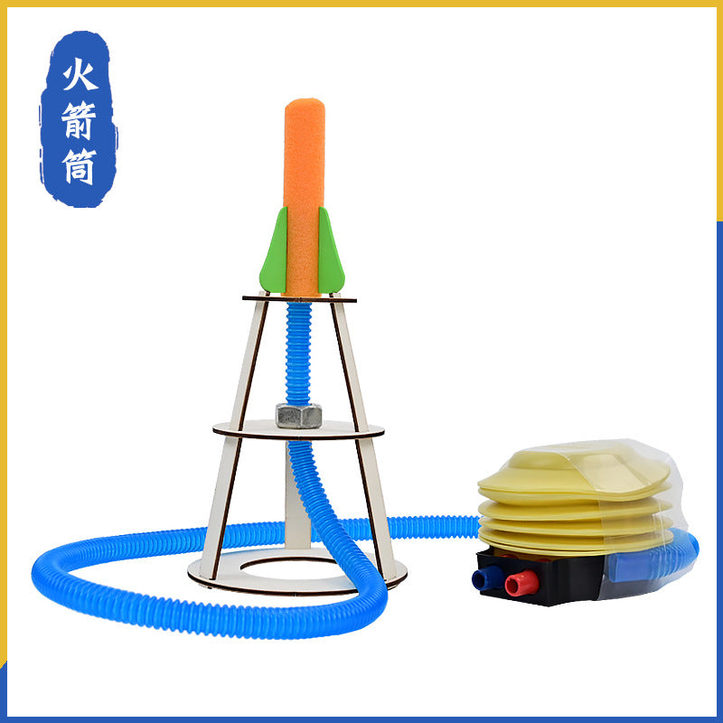 Upgraded version of bazooka children's creative gizmo science experiment DIY handmade puzzle classroom small production teaching aids