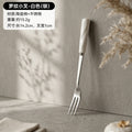 stainless steel creative twisted shape fruit fork set creative colorful ceramic storage jar wholesale