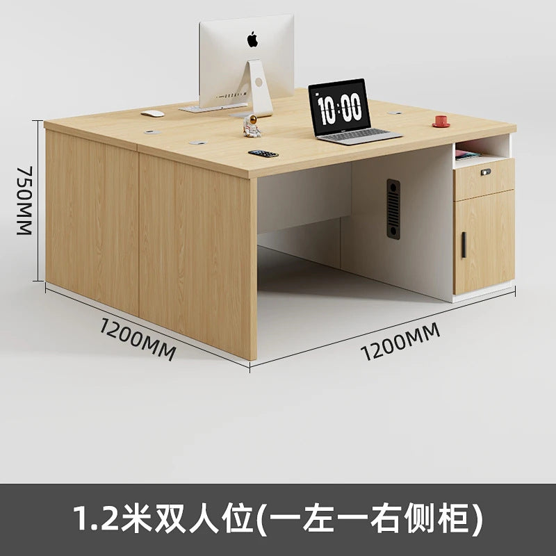 Office desk computer desk minimalist modern office employee single desk chair combination furniture manager's desk small employee workstation