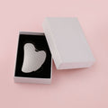 Factory direct zinc alloy scraping tool - heart-shaped scraping plate with hole, metal fascia knife, massage gua sha beauty tool