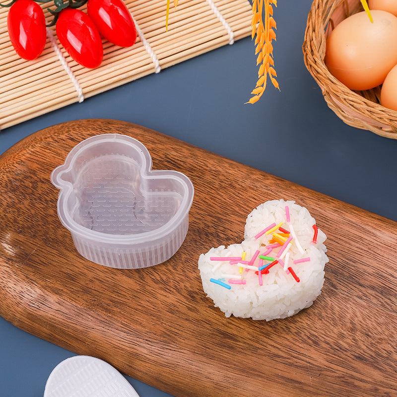 Multi-layer rice ball mold heart shape diy military ship sushi mold baking tool multi-layer sushi supplementary food bento tool
