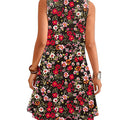 wholesale women's short-sleeved dresses, fashionable women's dresses for spring, summer, and autumn, new cross-border printed designs