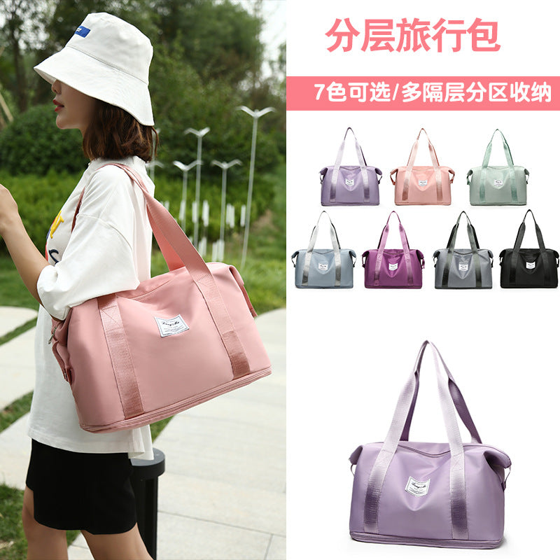 Short-distance travel bag Large capacity female portable business trip anti-splash portable maternity storage bag Sports fitness bag Luggage bag