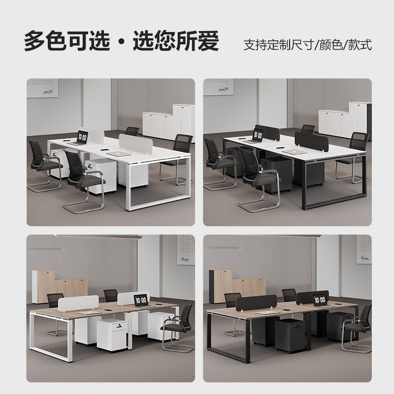 Saint li company screen office desk minimalist modern employee workstation computer desk office desk and chair combination