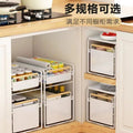 Kitchen multi-layer storage rack cabinet shelf cabinet pull basket sink dish seasoning pull-out layered rack