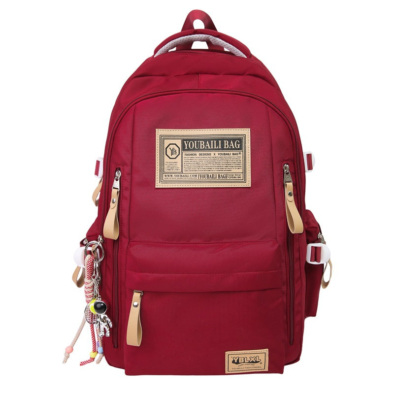 School bag junior high school girl student backpack high school college student travel backpack large capacity nylon backpack male wholesale