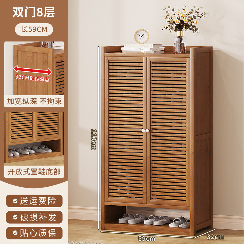 Simple shoe rack at home, large-capacity shoe cabinet at the door, cabinet for storing shoes, dustproof 40 pairs of shoes, new door cabinet