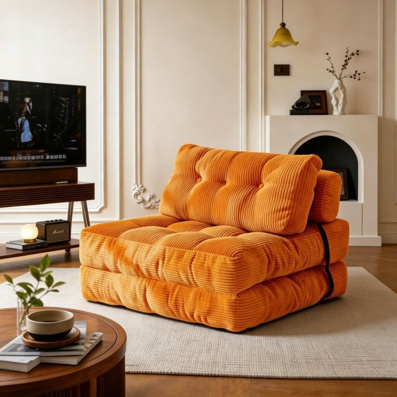 Lazy sofa single living room dual-purpose foldable sofa bed casual tatami reclining human dog house compression sofa