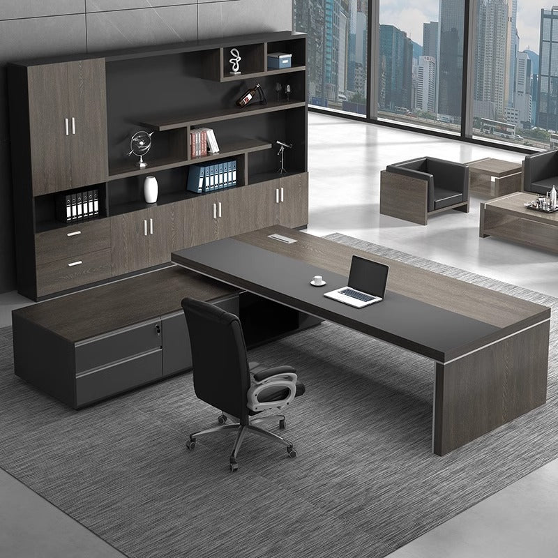 Saint li boss desk office desk casual modern president manager desk supervisor desk and chair combination light luxury executive desk office