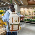 New fruit party large capacity backpack for girls, junior high school students, cute and unique design, laptop backpack
