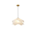 French cream style double layer pleated skirt petal chandelier nordic ins style restaurant bedroom b&b atmosphere