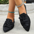 plus size spring autum pointed toe flatsflats new arrivalplus size fly woven slip-on casualflats women's shoes