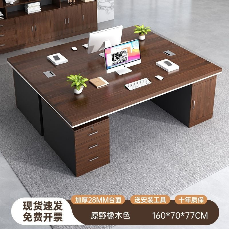Office desk - minimalist modern design, suitable for employees, home use, students, and renters. bedroom desktop computer desk, freestanding