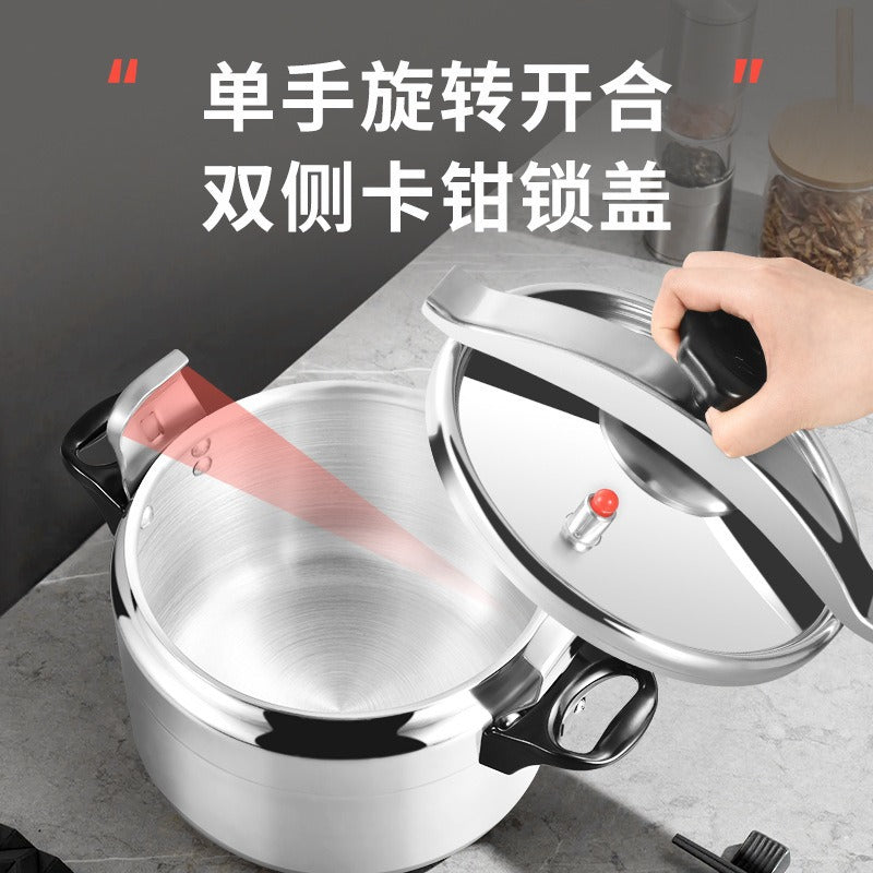Customized cross-border aluminum pressure cooker for home large-capacity soup pot multi-functional stew pot open flame special explosion-proof pressure cooker