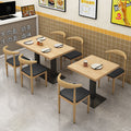 Thickened snack table and chair noodle shop hotel breakfast catering snail powder snack milk tea dessert shop barbecue table and chair combination