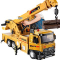 Large crane toy construction vehicle model ornament boy crane children's simulation alloy with sound and light gift wholesale
