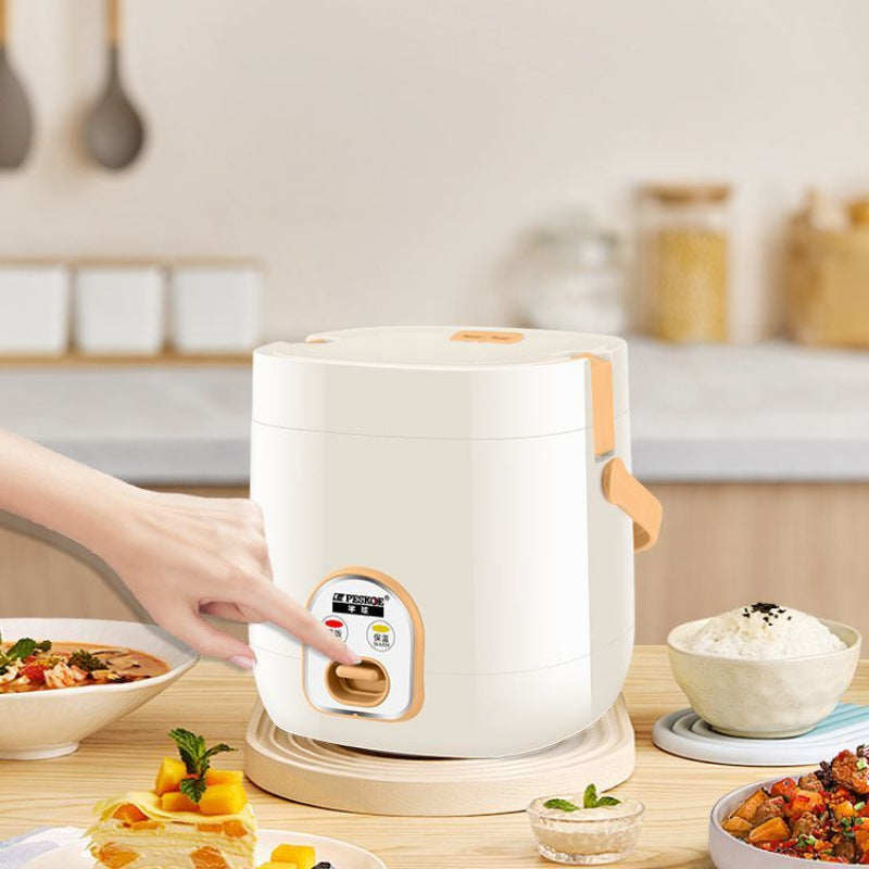 Household Mini Rice Cooker Multifunctional 1-2 People Small Rice Cooker Driver Car Electric Heating Lunch Box