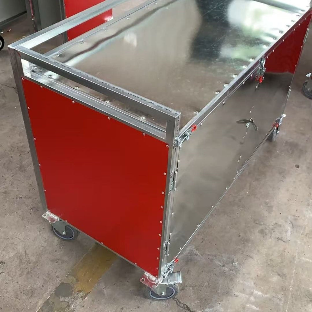 Folding cart for setting up stalls, foldable universal multi-functional snack night market cart, meal cart, movable stall