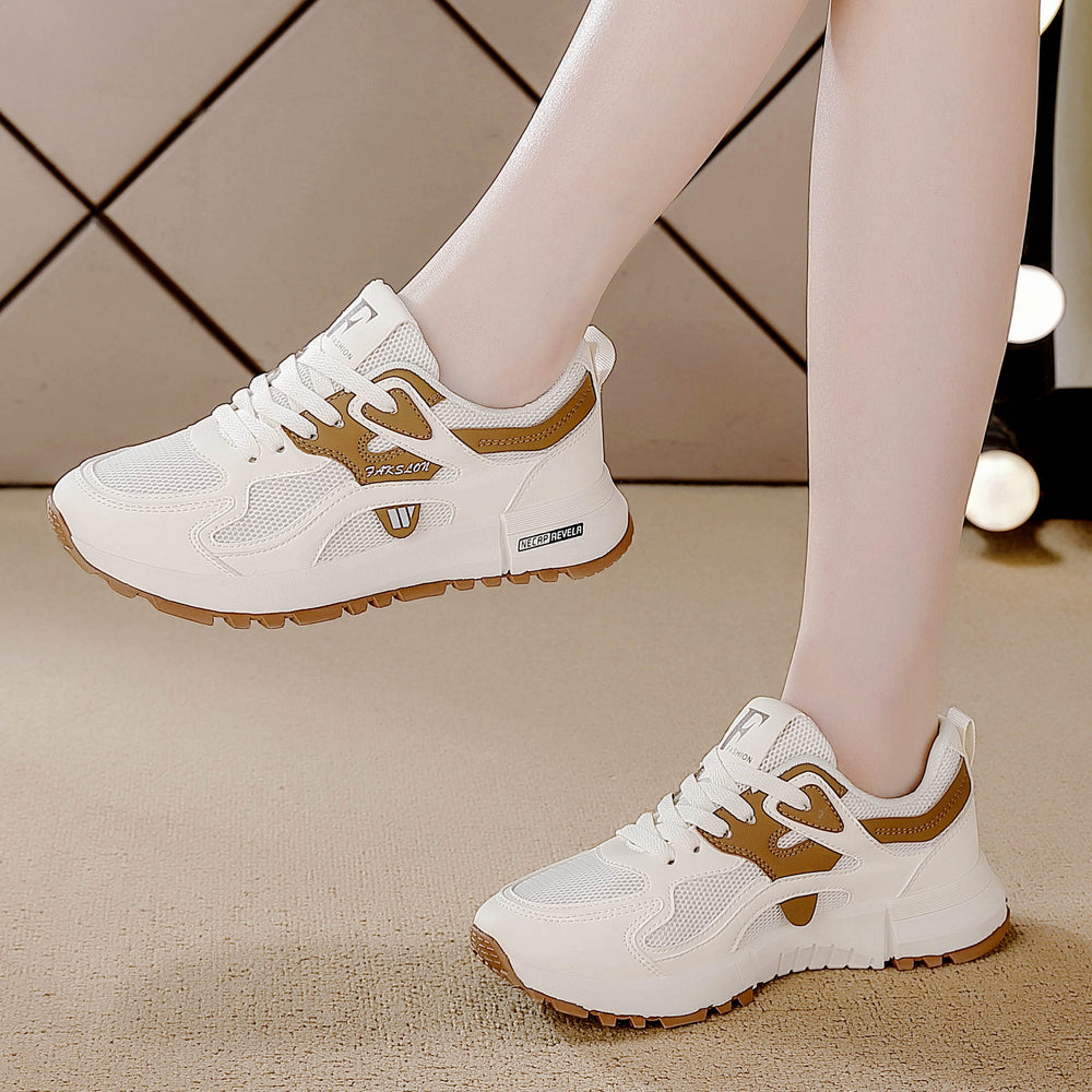 2025 summer new women's athletic running shoes - korean style street style versatile casual shoes - lightweight soft sole agnes shoes