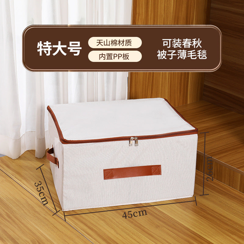 Zipper storage box Household bedroom Seasonal storage box Clothes with lid Storage box Underwear socks Sorting box