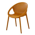 Scandinaviancut out dining table and chairs stackable dining chairs casual outdoor waiting chair for home plastic back chair small apartment