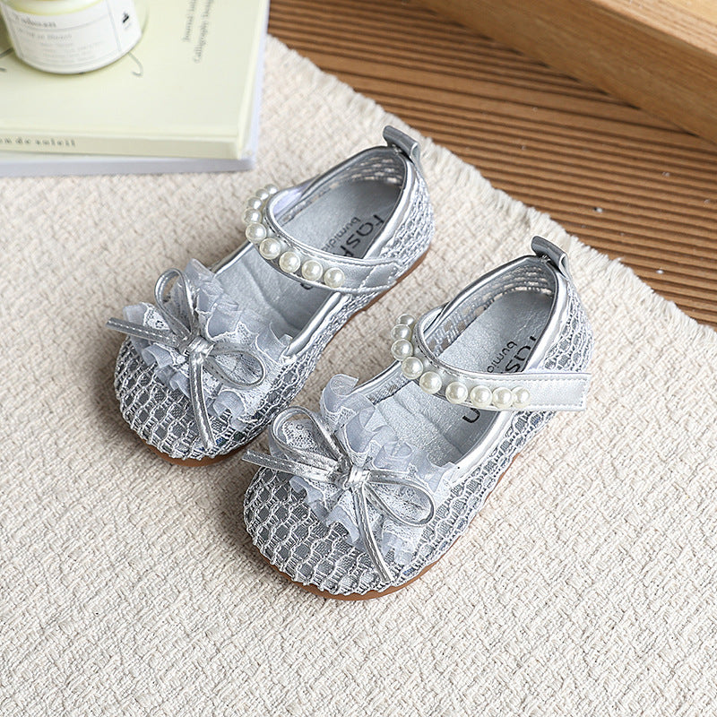 Custom girls' shoes: fairy-tale style, minimalist mary janes, spring/summer new arrivals, soft sole, hollow-out design, fashionable princess sandals