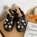 Sweet girl heart crocs women's cute student baotou outwearnon-slip stomping on shit soft sole thick sole sandals women's summer