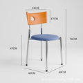 Used dining chairs, durable solid wood dining table and chairs, designer influencer minimalist high-end wabi-sabi style french retro chairs